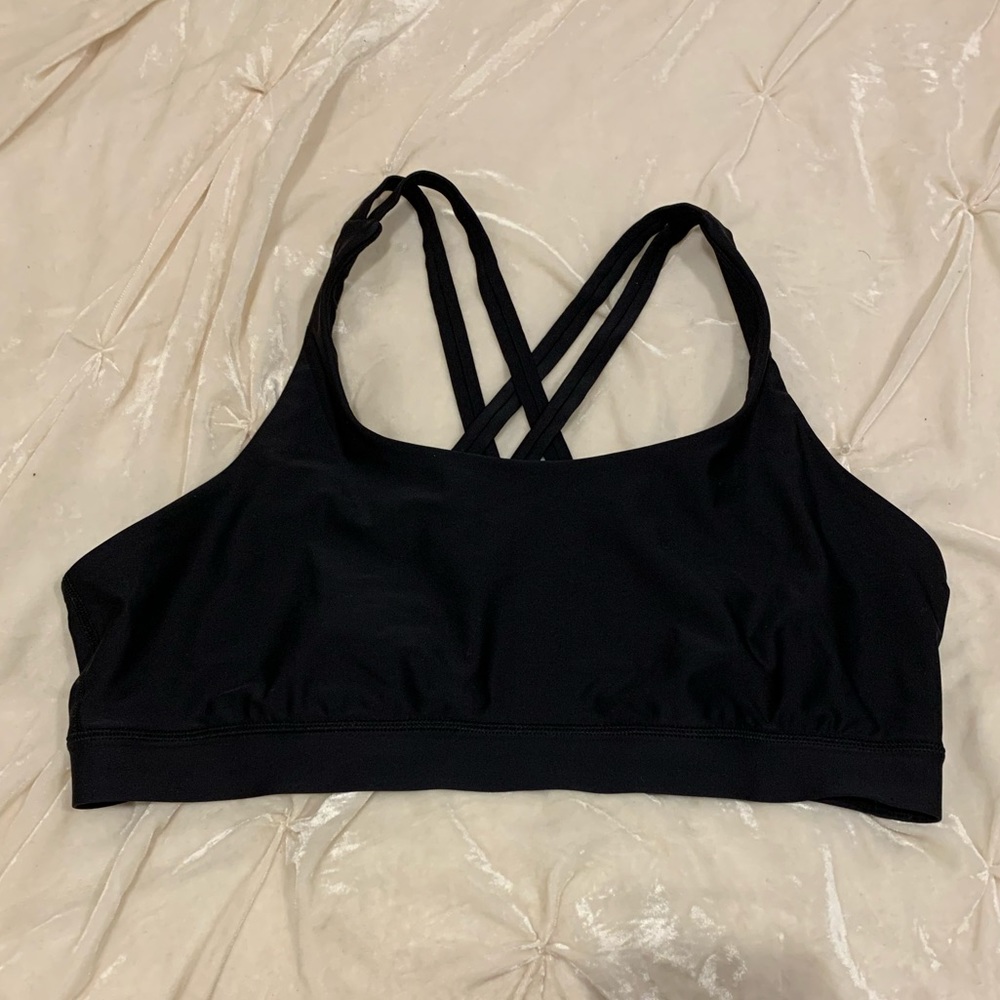 Black Lululemon Energy Bra - Size 12
